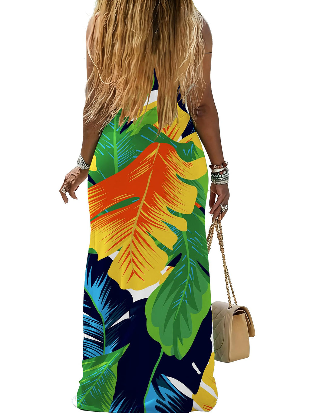PINSV Maxi Dress Sleeveless Tank Long Dresses Casual Summer Sundress for Women